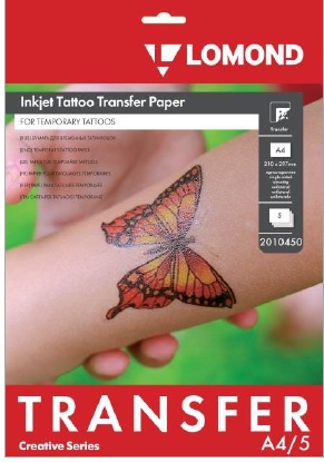 Трансферная бумага для нанесения временных татуировок